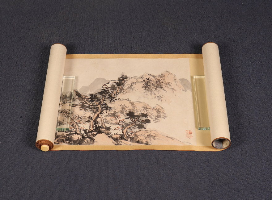 2 emakimono scrolls