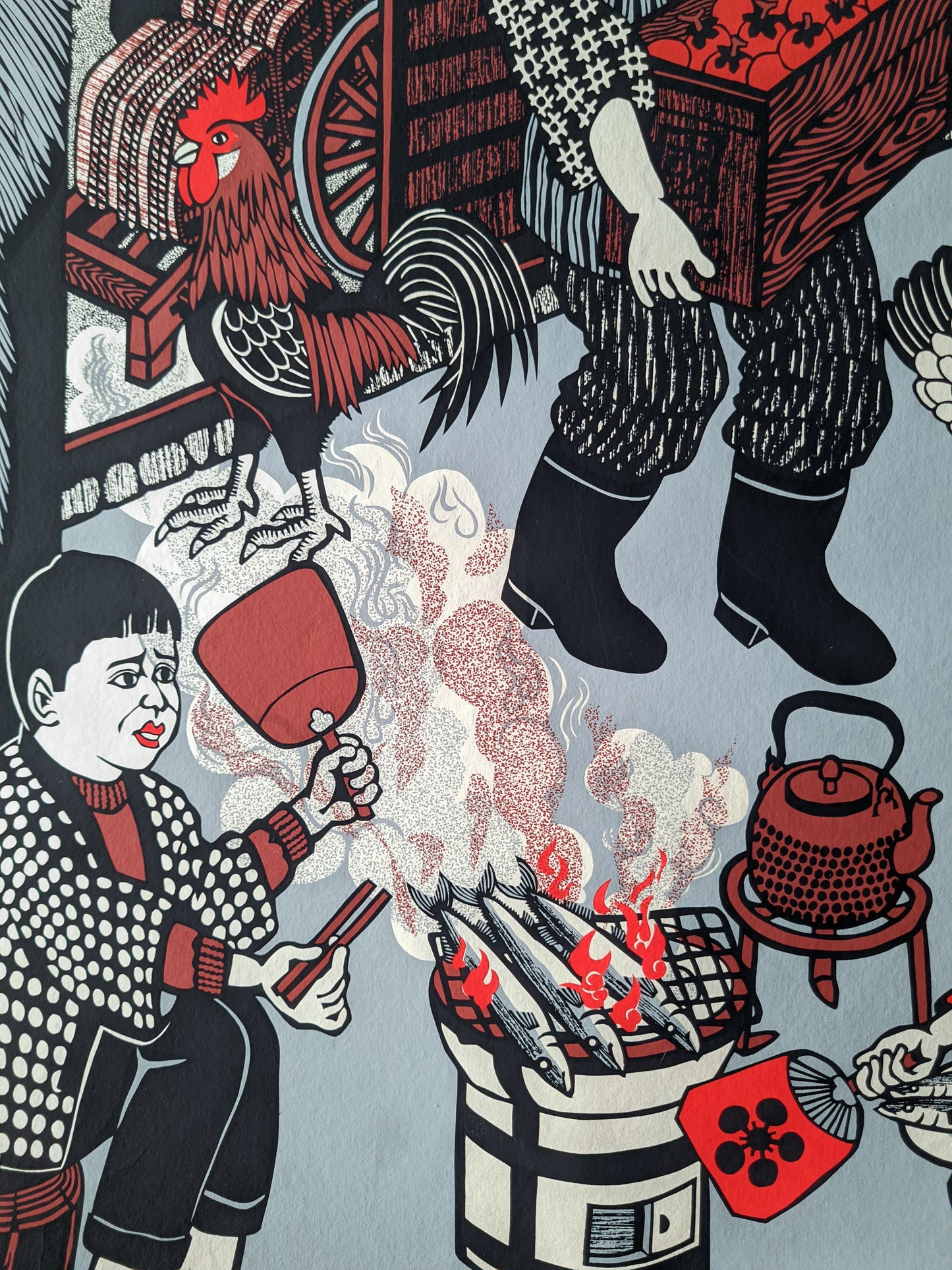 火乃要心 Hi no Yogore - Fire Prevention, ca.1980 / Toru Shimizu 清水遠流 b. 1938-?