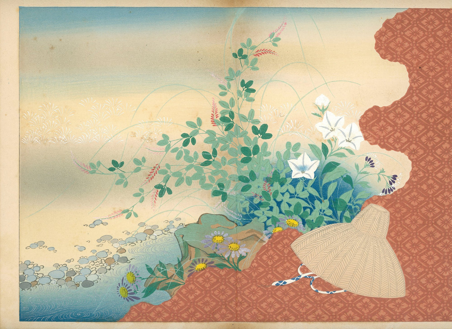 'Hyakunin Isshu zukō ogura no nishiki' 百人一首図考 小倉のにしき volume 2 - 1935 / Shikō Iida 飯田始晃