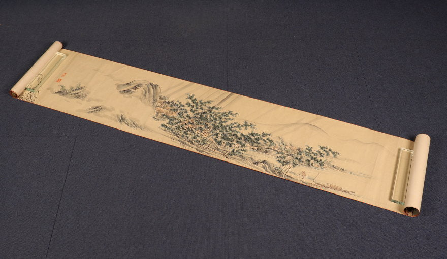 2 emakimono scrolls