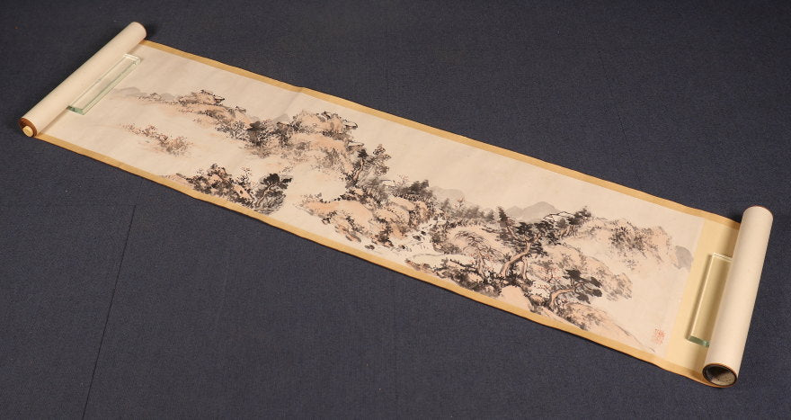 2 emakimono scrolls