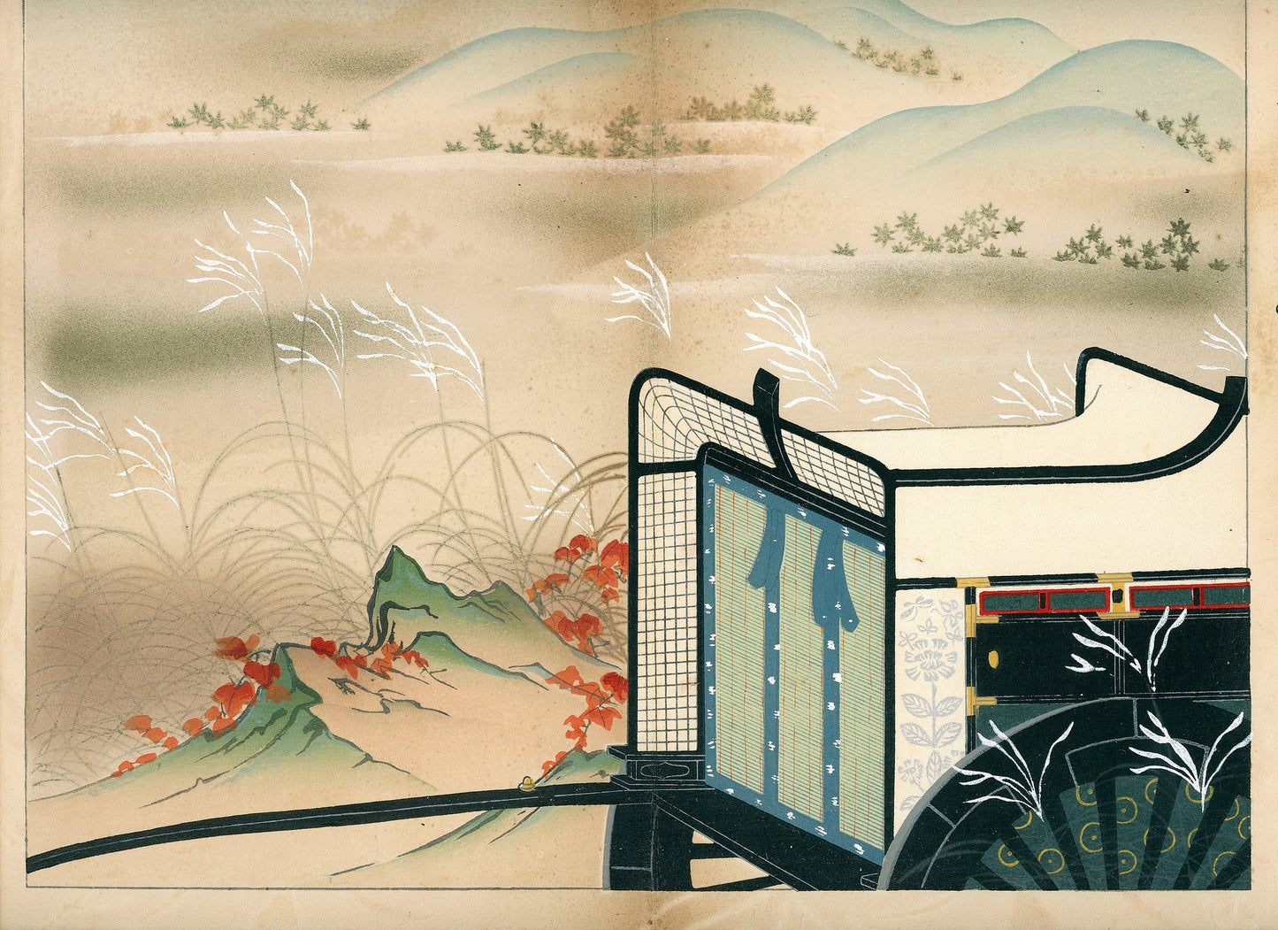 'Hyakunin Isshu zukō ogura no nishiki' 百人一首図考 小倉のにしき volume 2 - 1935 / Shikō Iida 飯田始晃