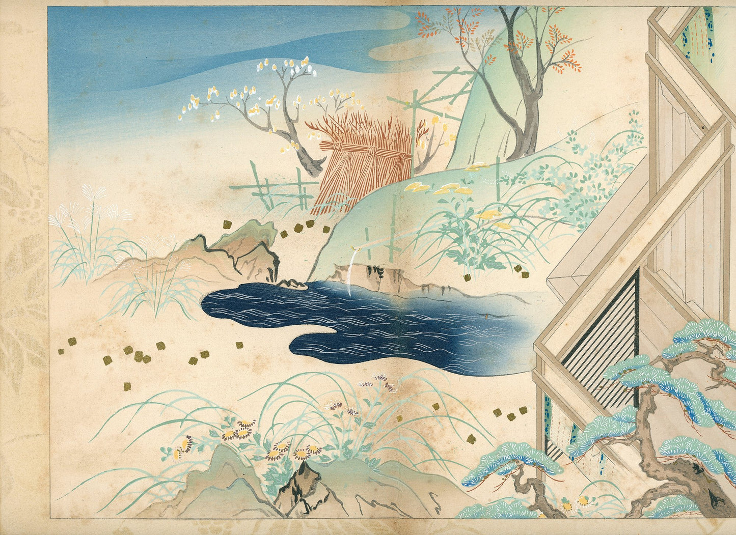'Hyakunin Isshu zukō ogura no nishiki' 百人一首図考 小倉のにしき volume 2 - 1935 / Shikō Iida 飯田始晃