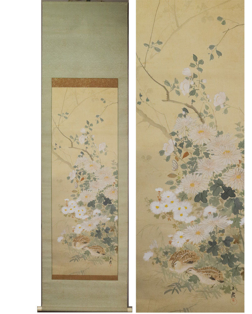 2 emakimono scrolls 花鳥畫 / 1 kakejiku scroll Kimura Ritsurei (1887-1955) 木村立嶺