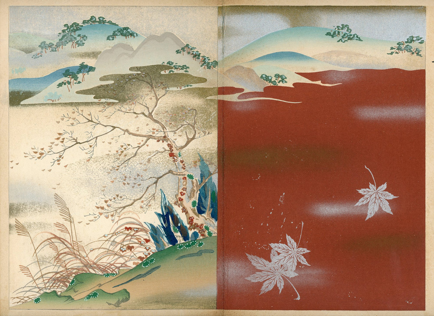 'Hyakunin Isshu zukō ogura no nishiki' 百人一首図考 小倉のにしき volume 2 - 1935 / Shikō Iida 飯田始晃