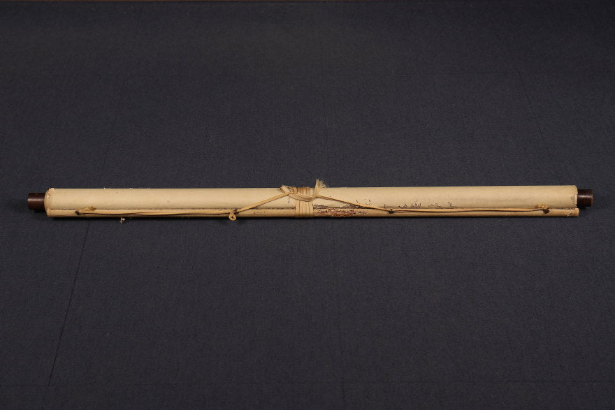 Long kakejiku scroll, unsigned, birds & flowers