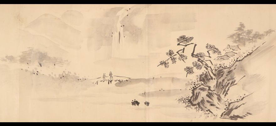 34x690 cm / Sesson Shukei (雪村), landscapes , ink on washi paper