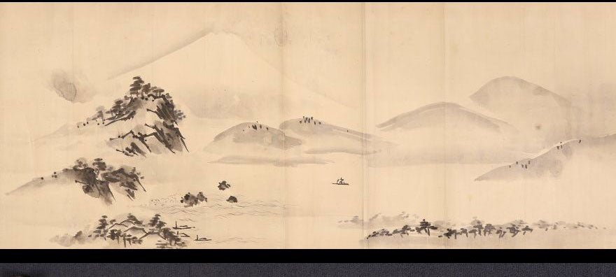 34x690 cm / Sesson Shukei (雪村), landscapes , ink on washi paper
