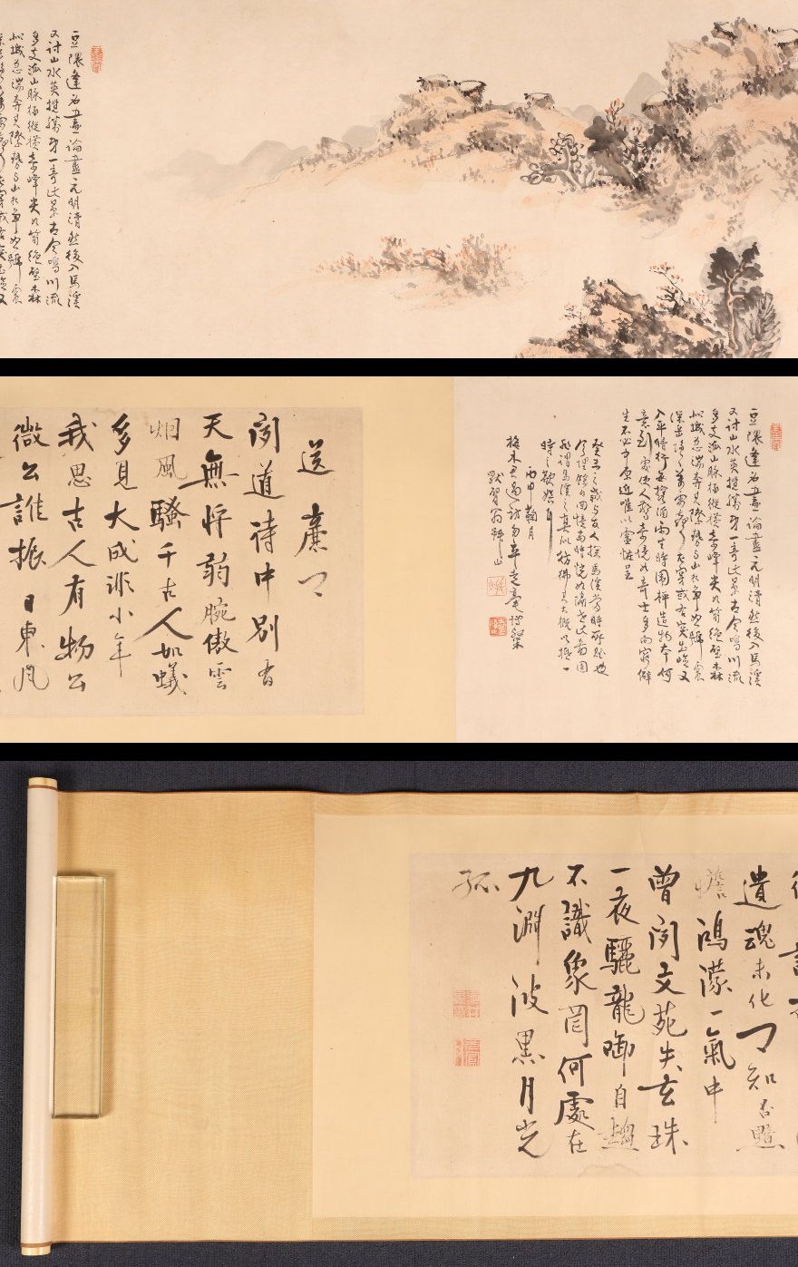 2 emakimono scrolls