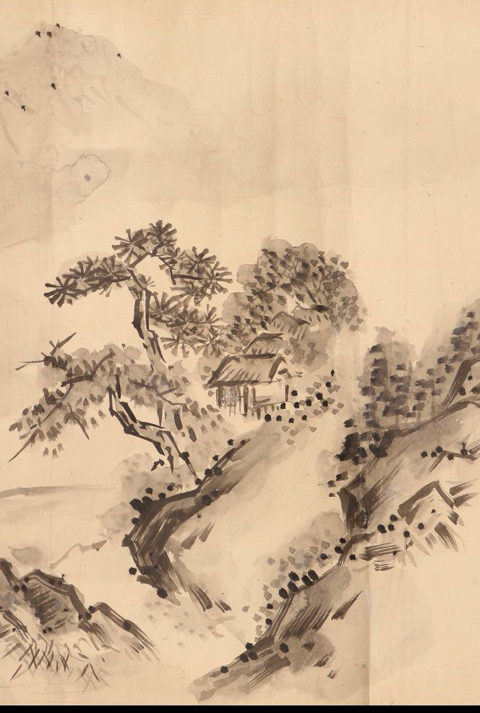 34x690 cm / Sesson Shukei (雪村), landscapes , ink on washi paper