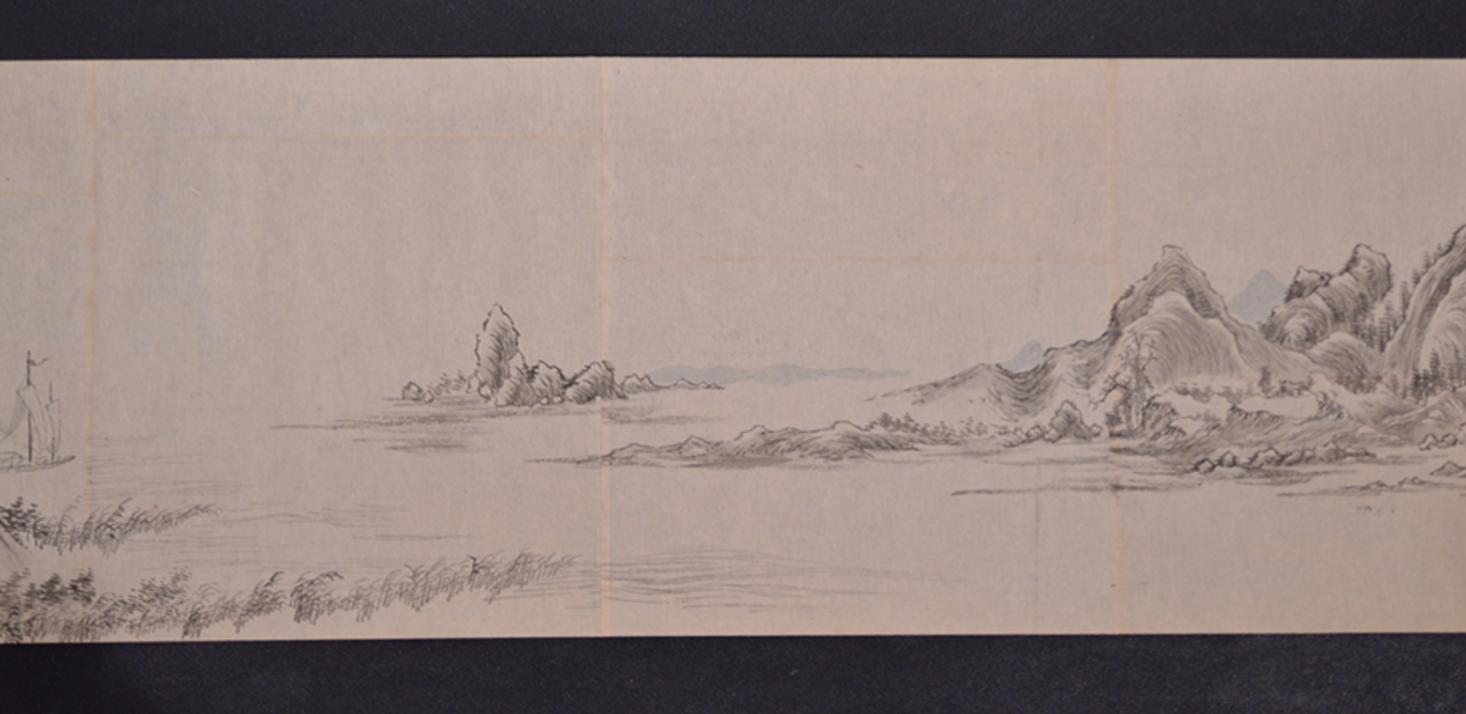Taniguchi Aizan 谷口藹山 emakimono scroll / ink on paper