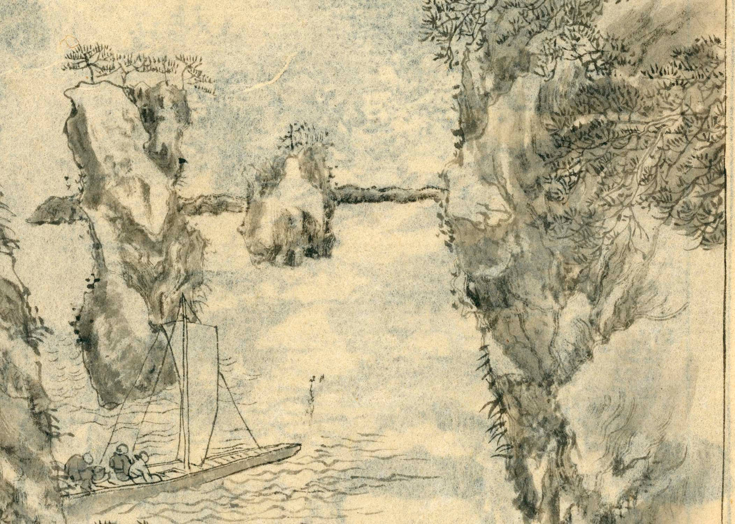 竹窓寂士圖案 / 山水六十圖 / 彼法画譜 / 2 volumes of superb brushwork / handpainted/