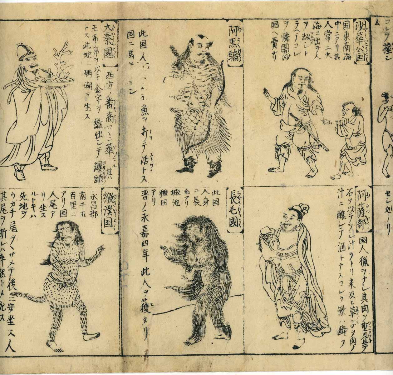 Emakimono scroll 絵巻 - 唐土訓蒙図彙 Illustrated Encyclopedia of China ( Morokoshi kinmō zui )