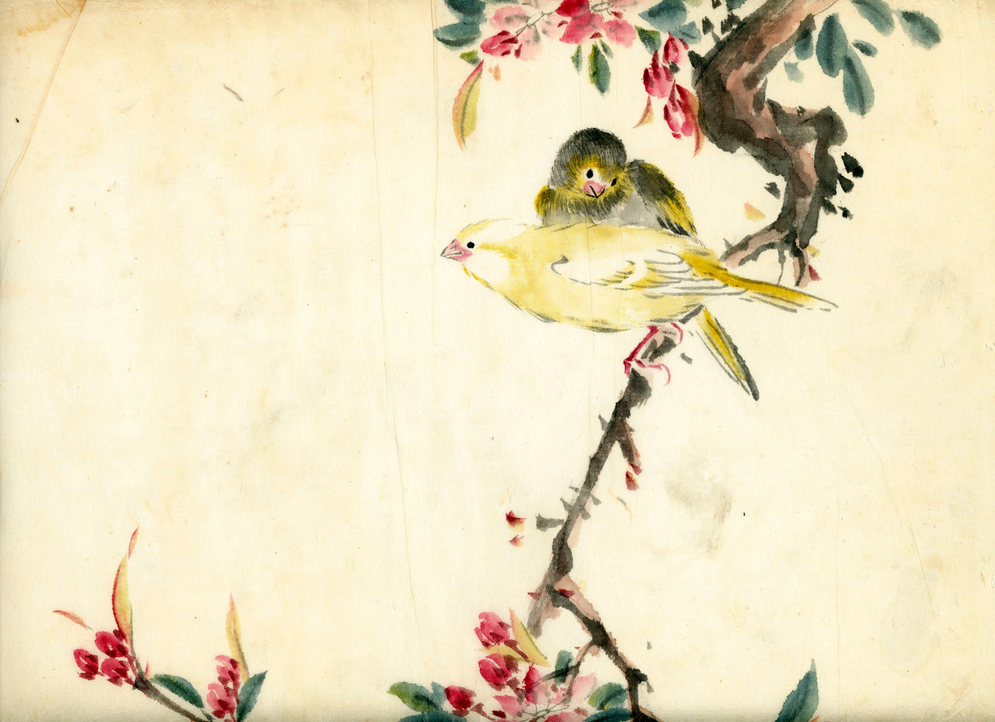 2 emakimono scrolls 花鳥畫 / 4 kakejiku scrolls Goto Shugai 1886-? 後藤秋崖