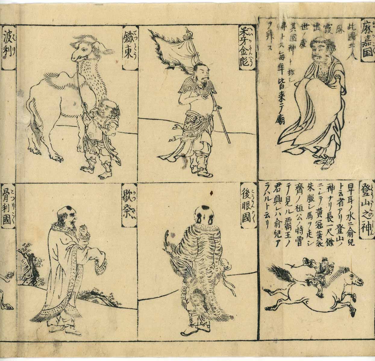 Emakimono scroll 絵巻 - 唐土訓蒙図彙 Illustrated Encyclopedia of China ( Morokoshi kinmō zui )