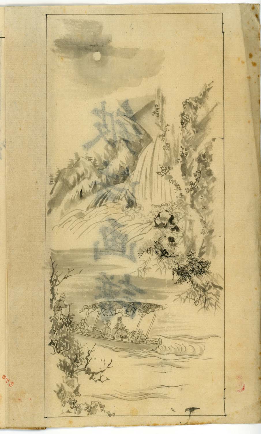 竹窓寂士圖案 / 山水六十圖 / 彼法画譜 / 2 volumes of superb brushwork / handpainted/