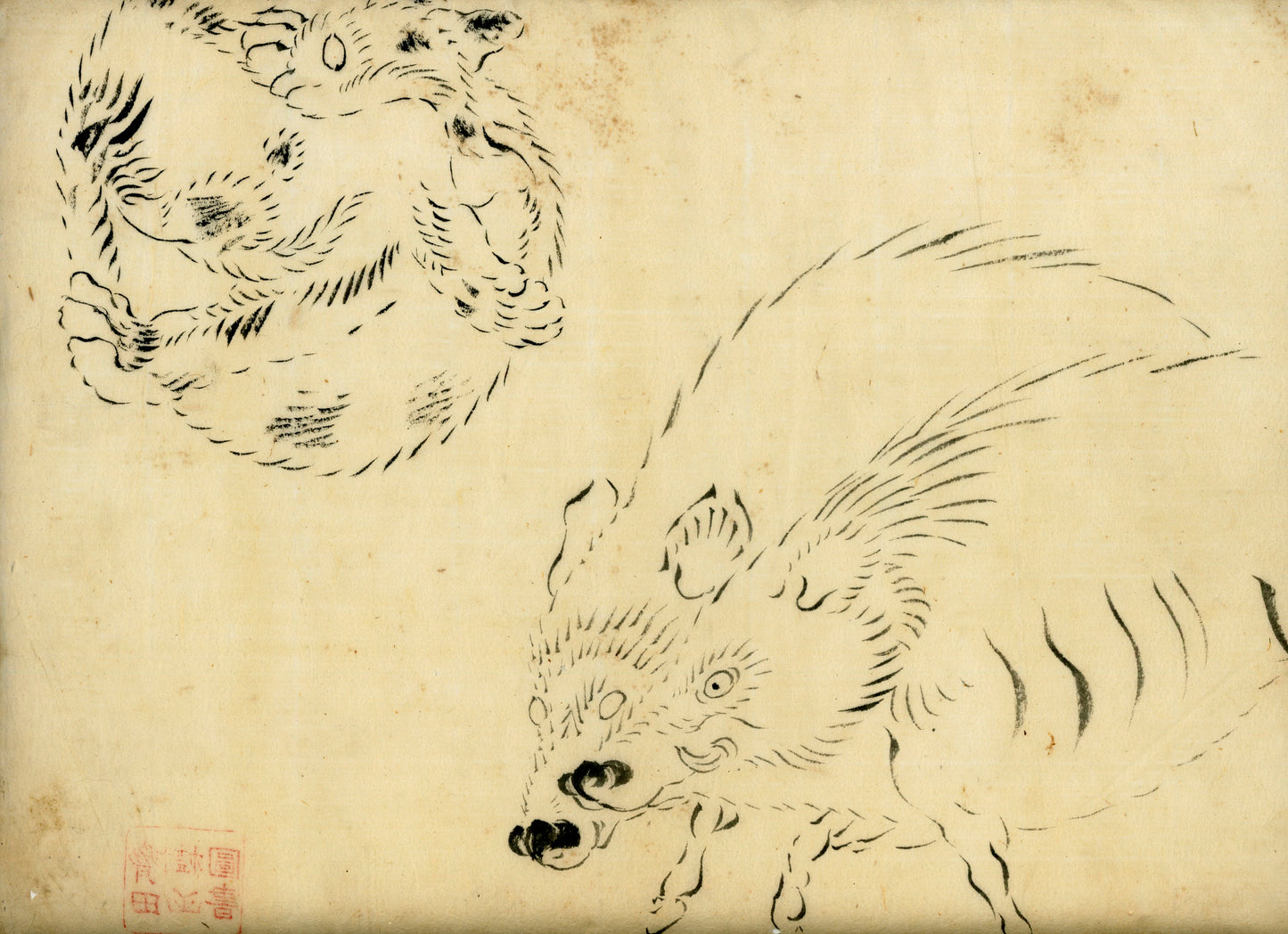 70 handpainted scenes, 28x40 cm, ca. Tenpo era (1840)