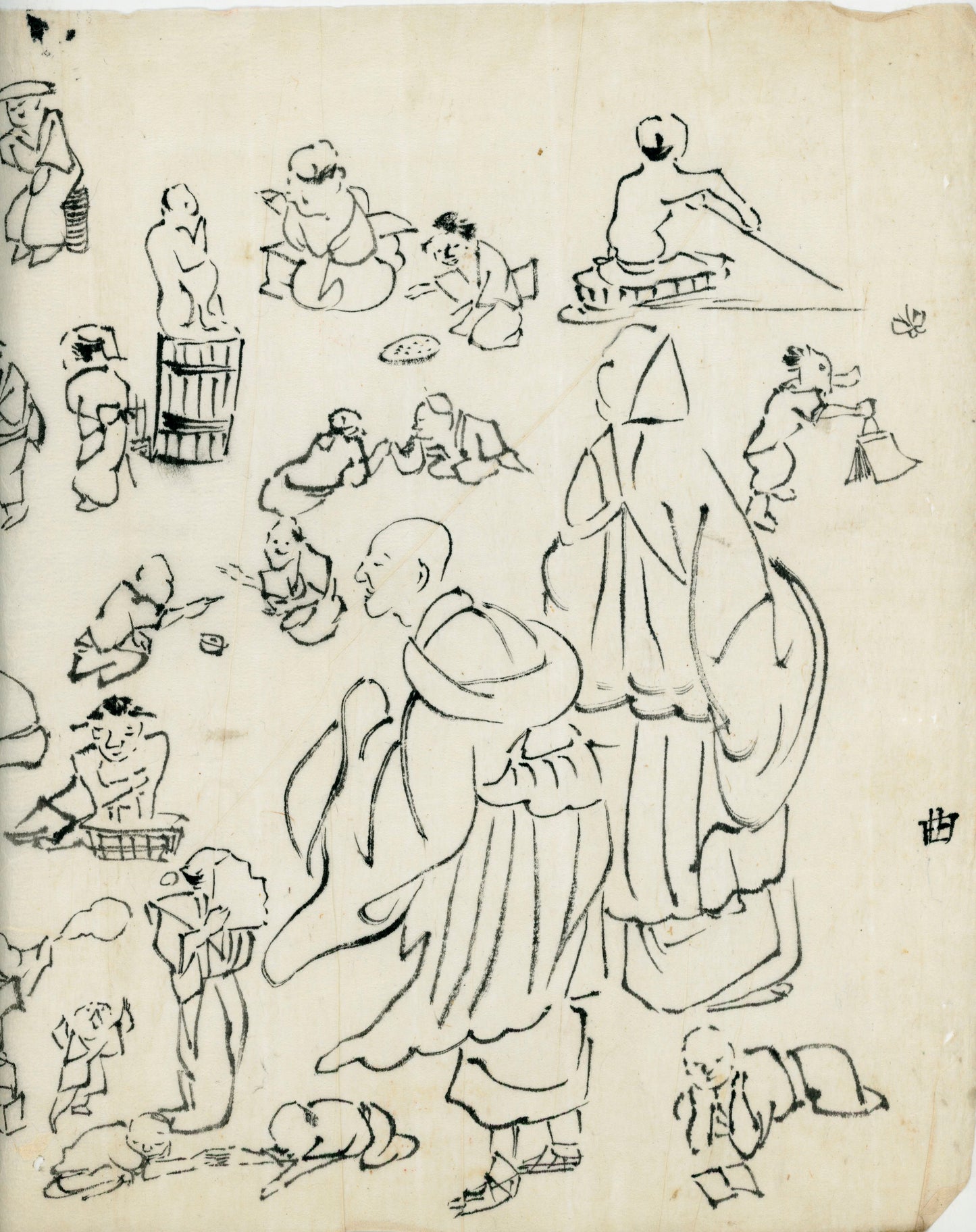70 handpainted scenes, 28x40 cm, ca. Tenpo era (1840)