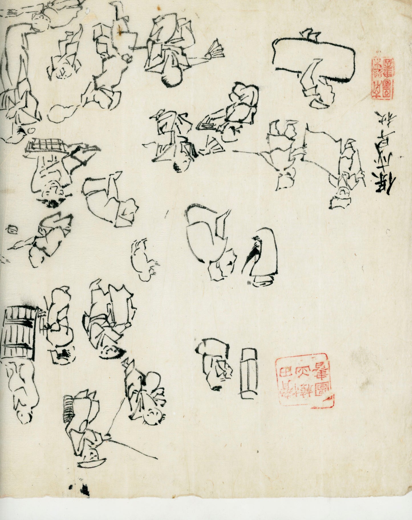 70 handpainted scenes, 28x40 cm, ca. Tenpo era (1840)
