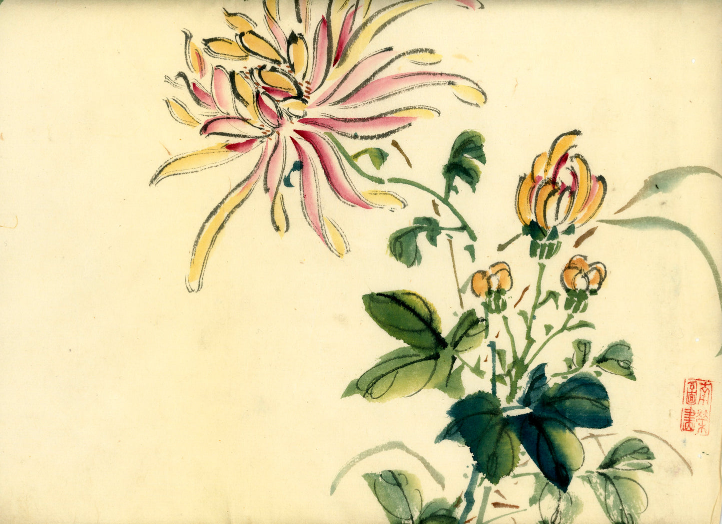 2 emakimono scrolls 花鳥畫 / 4 kakejiku scrolls Goto Shugai 1886-? 後藤秋崖
