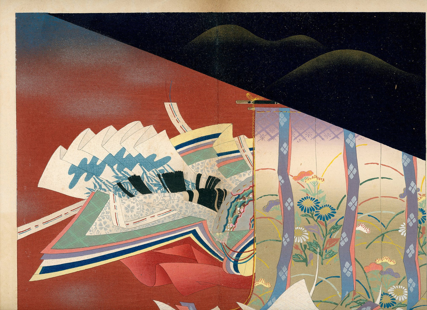 'Hyakunin Isshu zukō ogura no nishiki' 百人一首図考 小倉のにしき volume 2 - 1935 / Shikō Iida 飯田始晃