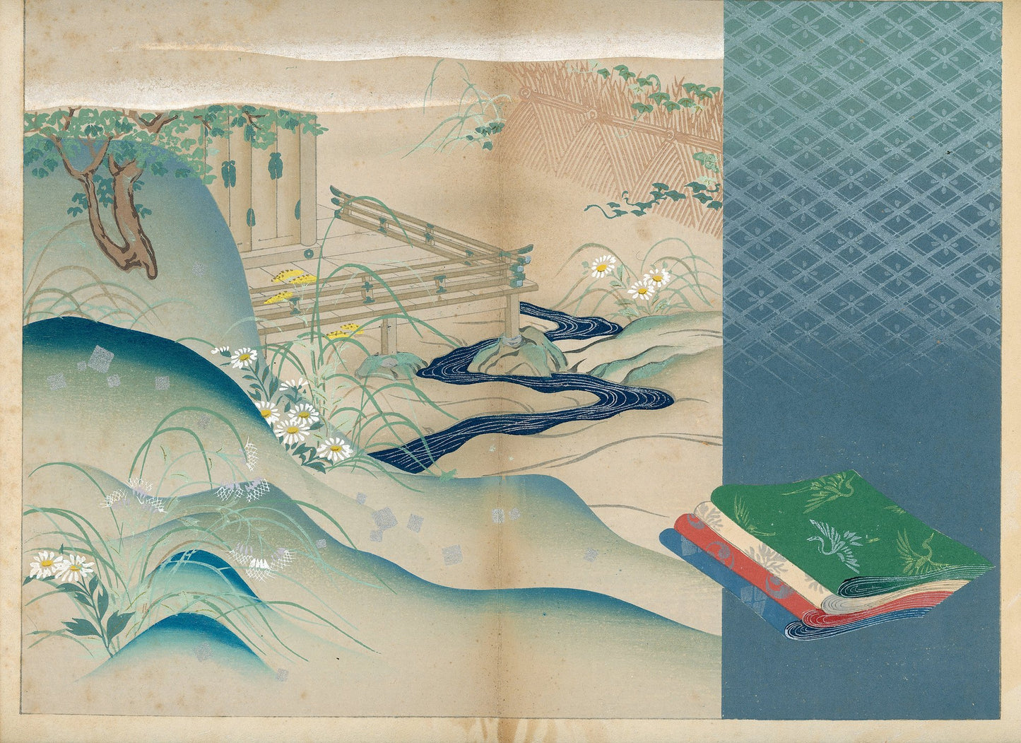 'Hyakunin Isshu zukō ogura no nishiki' 百人一首図考 小倉のにしき volume 2 - 1935 / Shikō Iida 飯田始晃