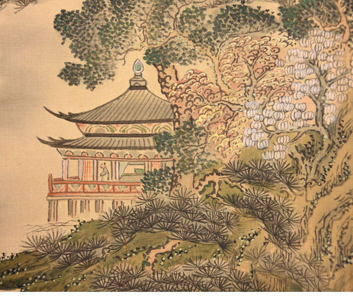 Tanomura Chikuden 田能村 竹田 (1777-1835) kakejiku scroll, ca. 1810 / 河辺青蘭 Kawabe Seiran (1868-1931)