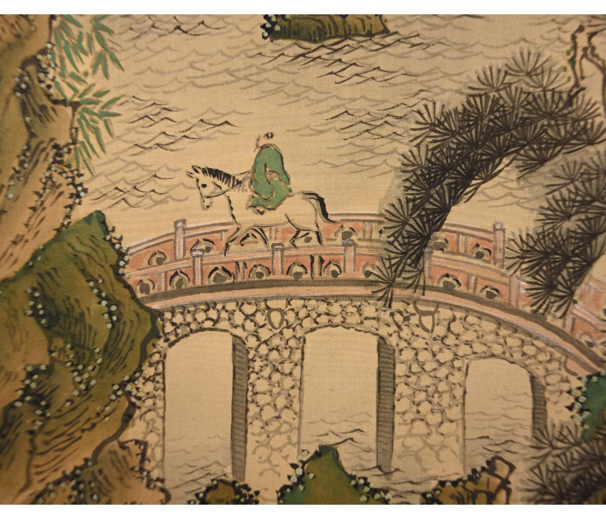 Tanomura Chikuden 田能村 竹田 (1777-1835) kakejiku scroll, ca. 1810 / 河辺青蘭 Kawabe Seiran (1868-1931)