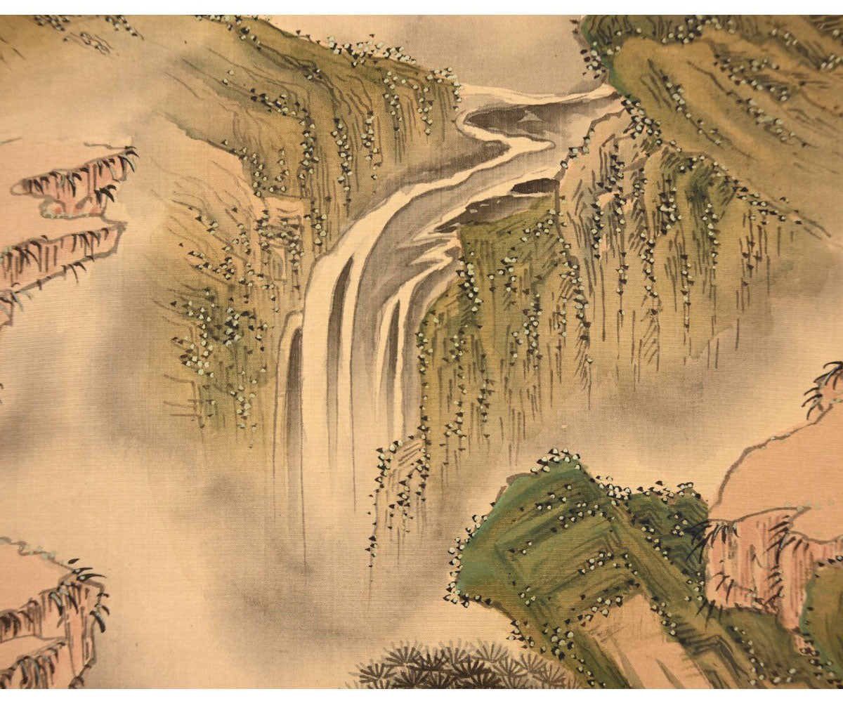 Tanomura Chikuden 田能村 竹田 (1777-1835) kakejiku scroll, ca. 1810 / 河辺青蘭 Kawabe Seiran (1868-1931)