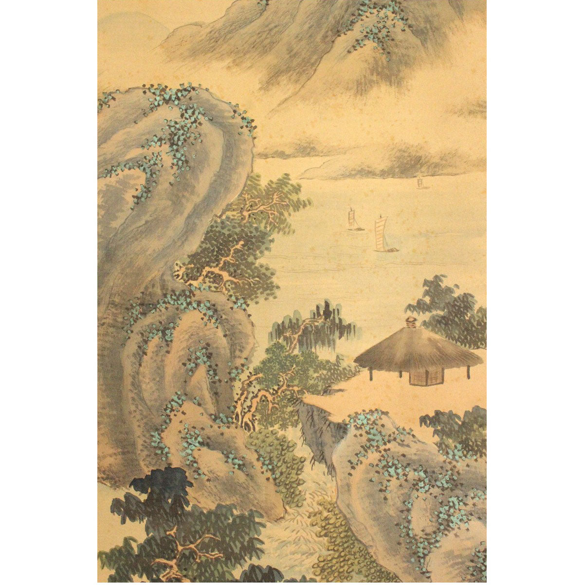 Tanomura Chikuden 田能村 竹田 (1777-1835) kakejiku scroll, ca. 1810 / 河辺青蘭 Kawabe Seiran (1868-1931)