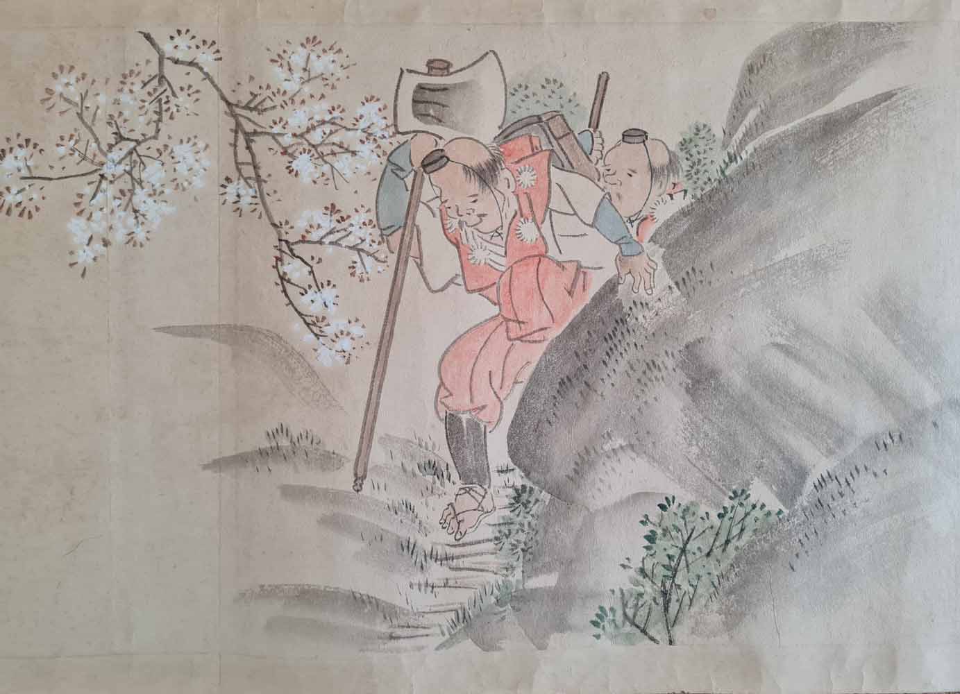 Emakimono scroll 絵巻  - Copy after 呉春 Goshun (1752-1811)