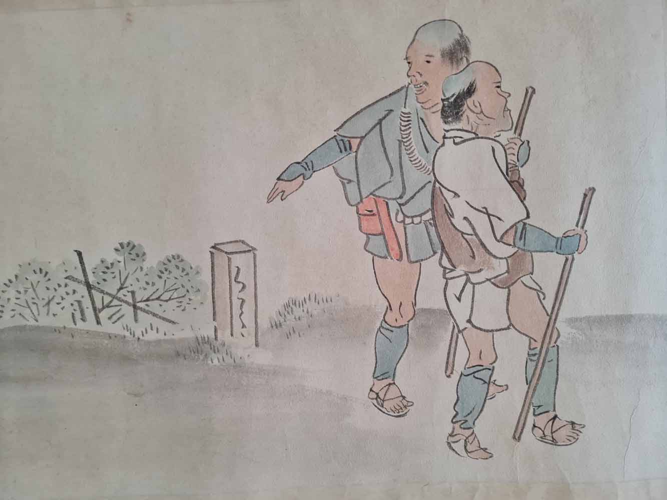 Emakimono scroll 絵巻  - Copy after 呉春 Goshun (1752-1811)