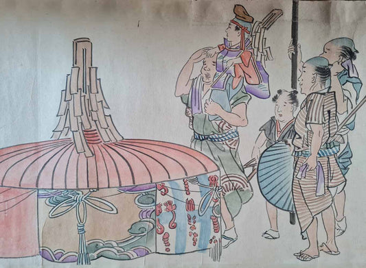 Emakimono scroll 絵巻  - Copy after 呉春 Goshun (1752-1811)