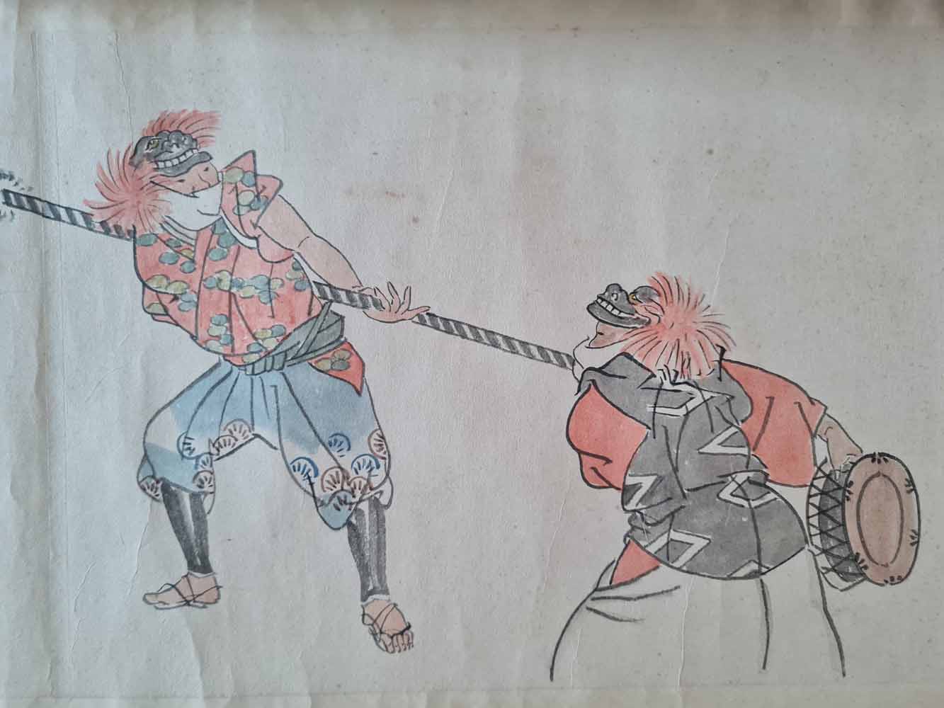 Emakimono scroll 絵巻  - Copy after 呉春 Goshun (1752-1811)