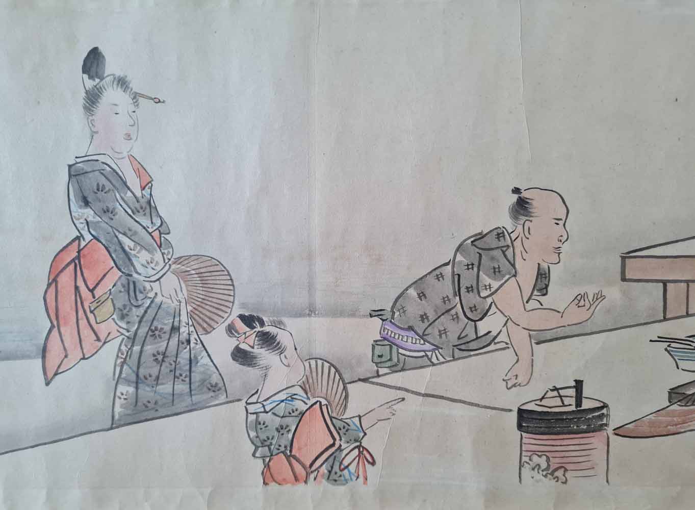 Emakimono scroll 絵巻  - Copy after 呉春 Goshun (1752-1811)