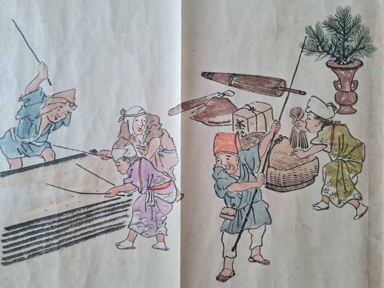 Emakimono scroll 絵巻  - Copy after 呉春 Goshun (1752-1811)