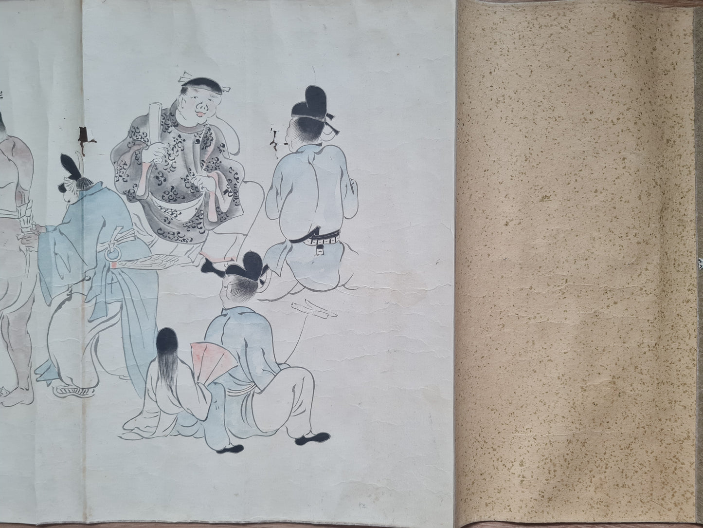 Emakimono scroll 絵巻 - 相撲絵巻 Sumo emaki, copy after Tosa Mitsuhiro (土佐光廣), 1800 (Kansei 12)