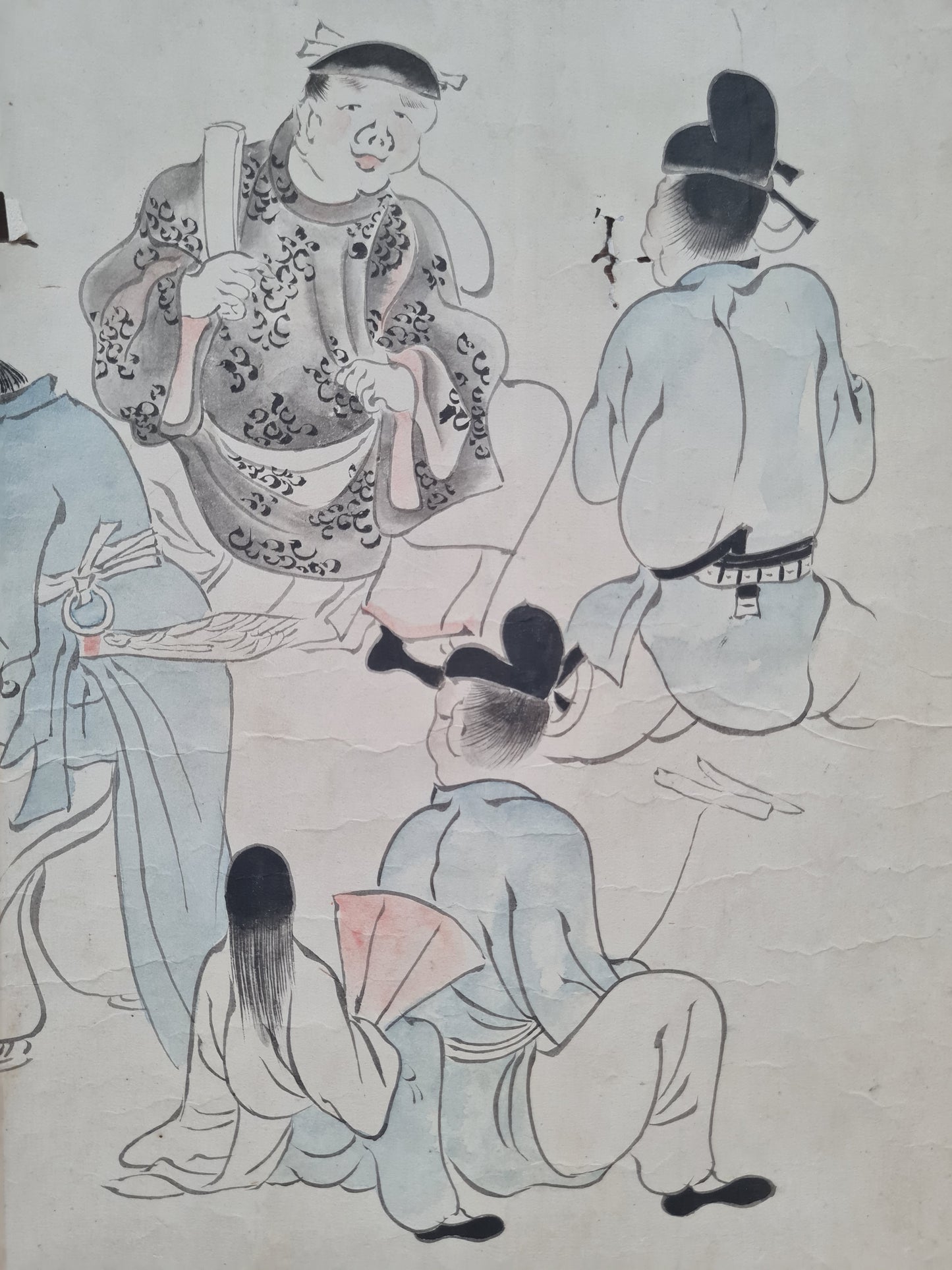 Emakimono scroll 絵巻 - 相撲絵巻 Sumo emaki, copy after Tosa Mitsuhiro (土佐光廣), 1800 (Kansei 12)