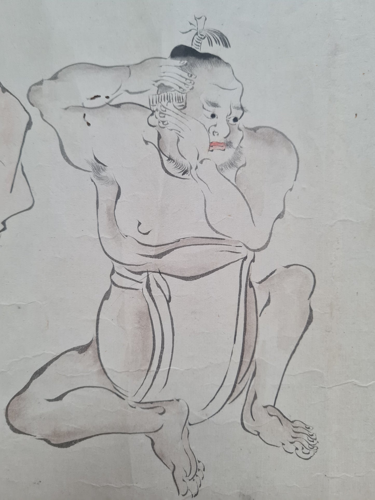 Emakimono scroll 絵巻 - 相撲絵巻 Sumo emaki, copy after Tosa Mitsuhiro (土佐光廣), 1800 (Kansei 12)