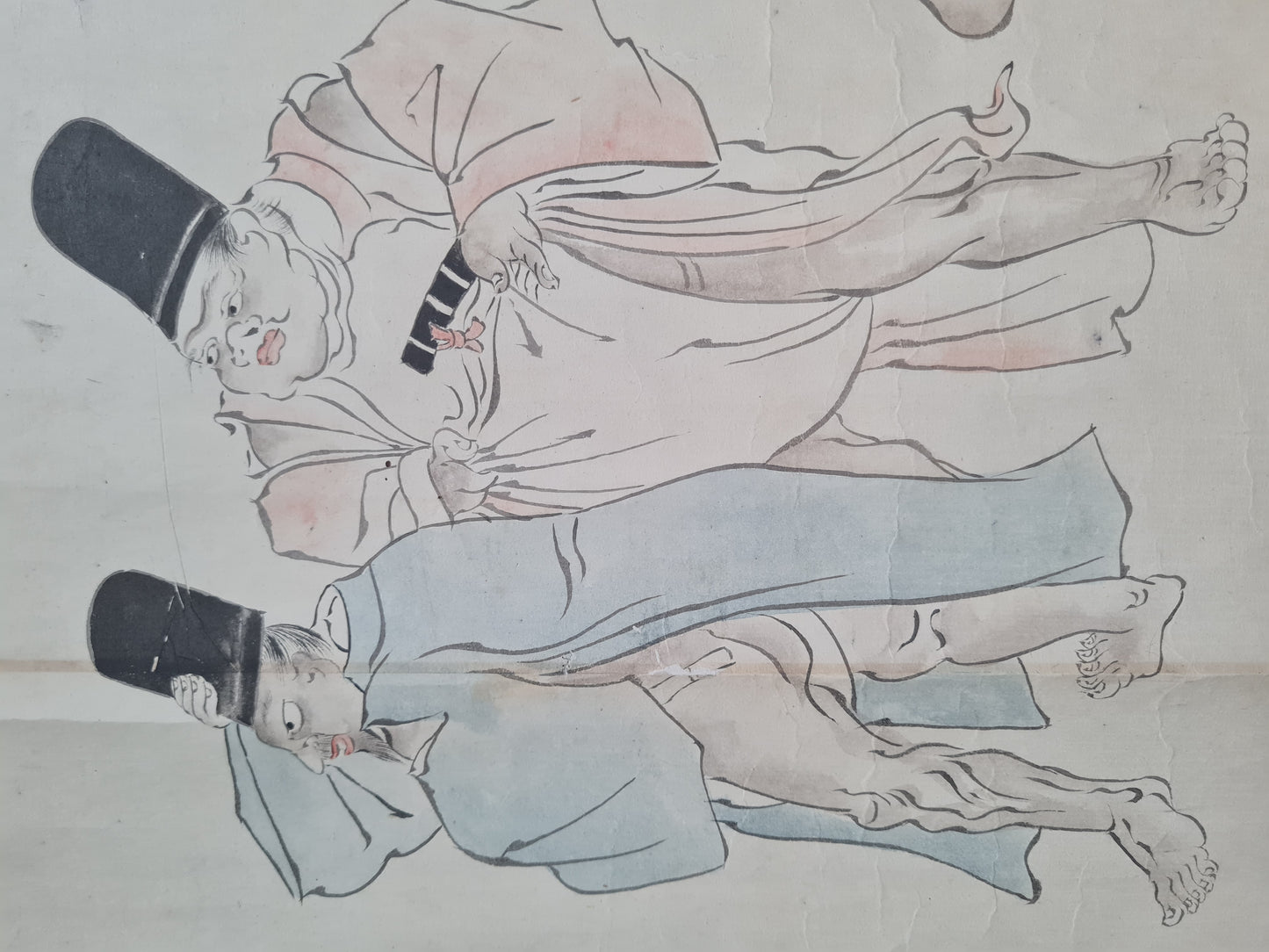 Emakimono scroll 絵巻 - 相撲絵巻 Sumo emaki, copy after Tosa Mitsuhiro (土佐光廣), 1800 (Kansei 12)