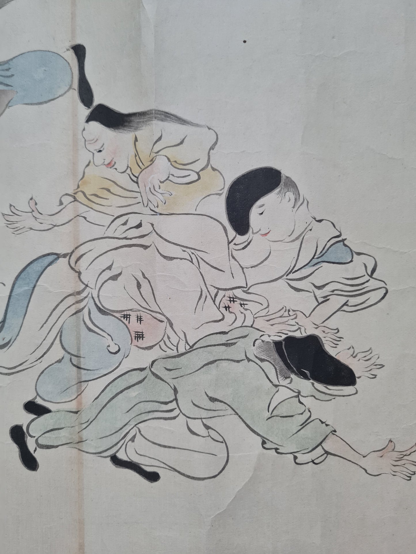 Emakimono scroll 絵巻 - 相撲絵巻 Sumo emaki, copy after Tosa Mitsuhiro (土佐光廣), 1800 (Kansei 12)