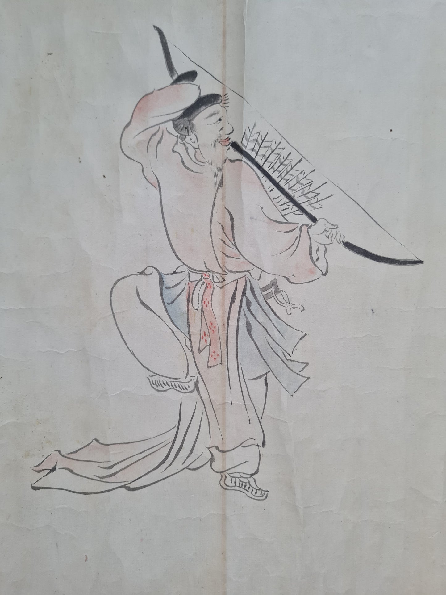 Emakimono scroll 絵巻 - 相撲絵巻 Sumo emaki, copy after Tosa Mitsuhiro (土佐光廣), 1800 (Kansei 12)