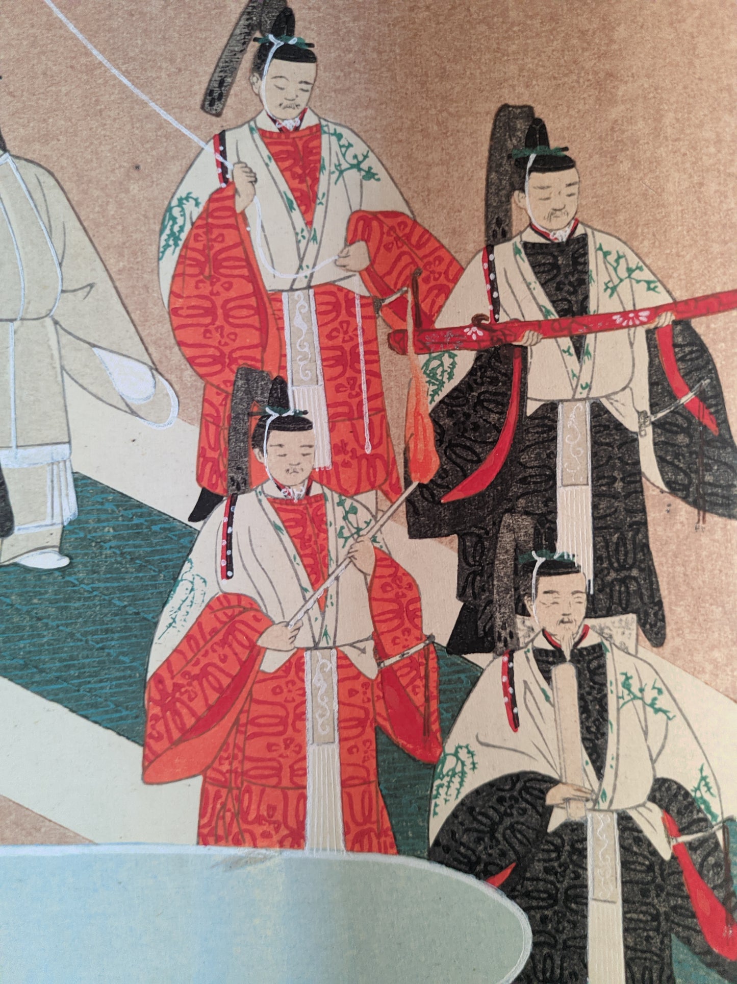 Emakimono scroll 絵巻, 2 volumes, 今上天皇御即位大嘗祭絵巻, 大正4, 1915 - "Illustrated Handscroll of the Great Rite of Thanksgiving of the Present Emperor"