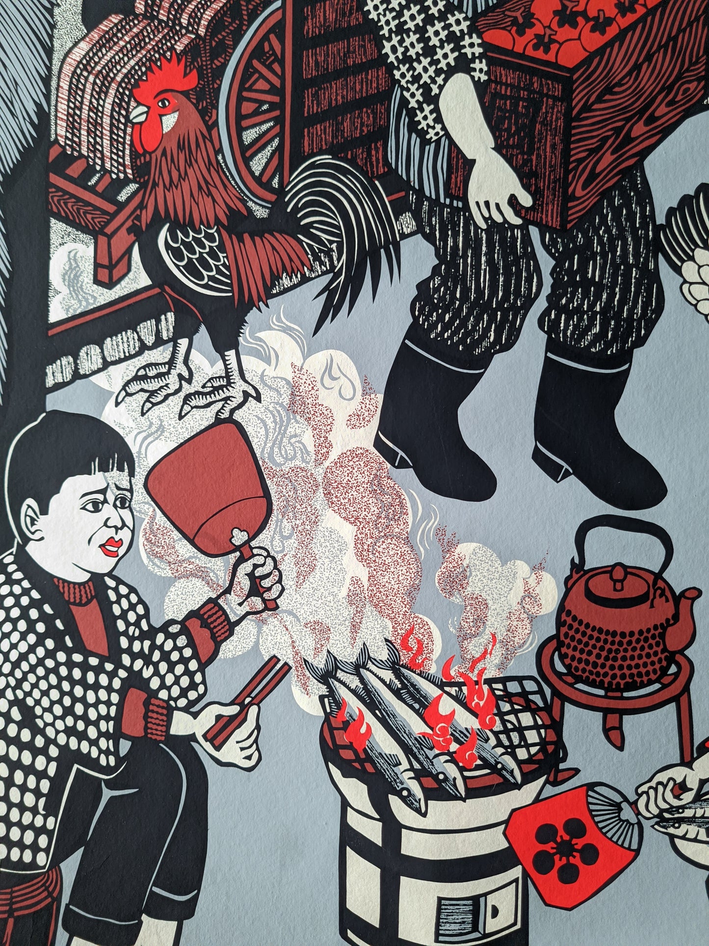 火乃要心 Hi no Yogore - Fire Prevention, ca.1980 / Toru Shimizu 清水遠流  b. 1938-?