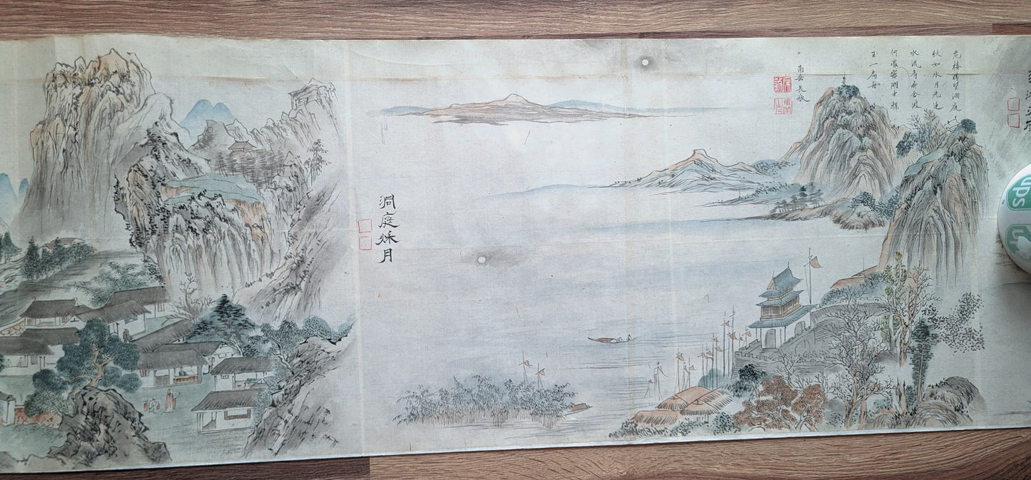 Emakimono, 8 scenic views of China, unknown painter, ca 1880