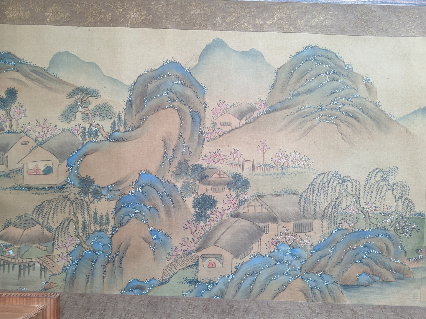 Tanomura Chokunyu 田野村直入  ca. 1877, 着色春景山水 Colored Spring Landscape, emakimono