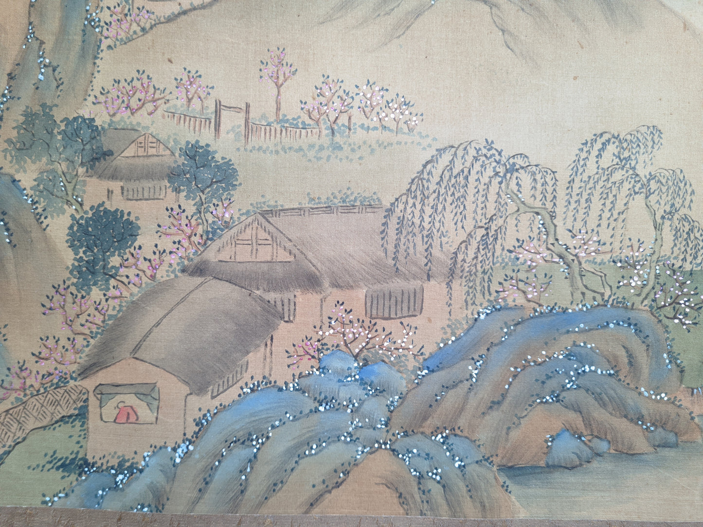 Tanomura Chokunyu 田野村直入  ca. 1877, 着色春景山水 Colored Spring Landscape, emakimono