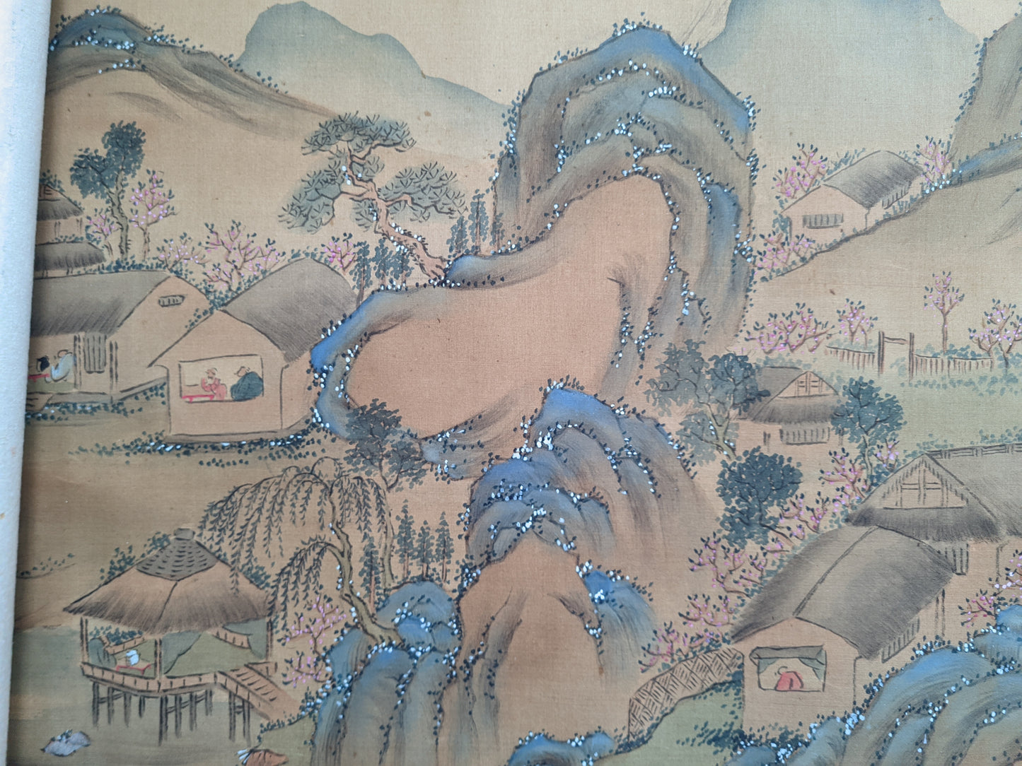 Tanomura Chokunyu 田野村直入  ca. 1877, 着色春景山水 Colored Spring Landscape, emakimono