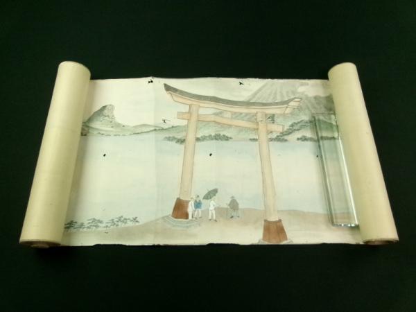 33 x 681 cm  / Tokyo scenic landscapes, ca 1880, handpainted emakimono