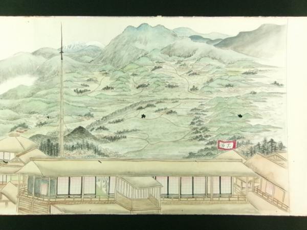 33 x 681 cm  / Tokyo scenic landscapes, ca 1880, handpainted emakimono